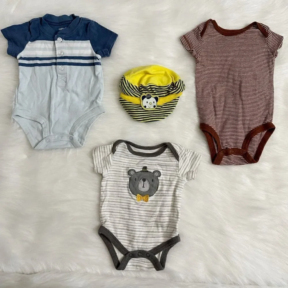 0-3 Months Baby Boy Summer Clothes LOT